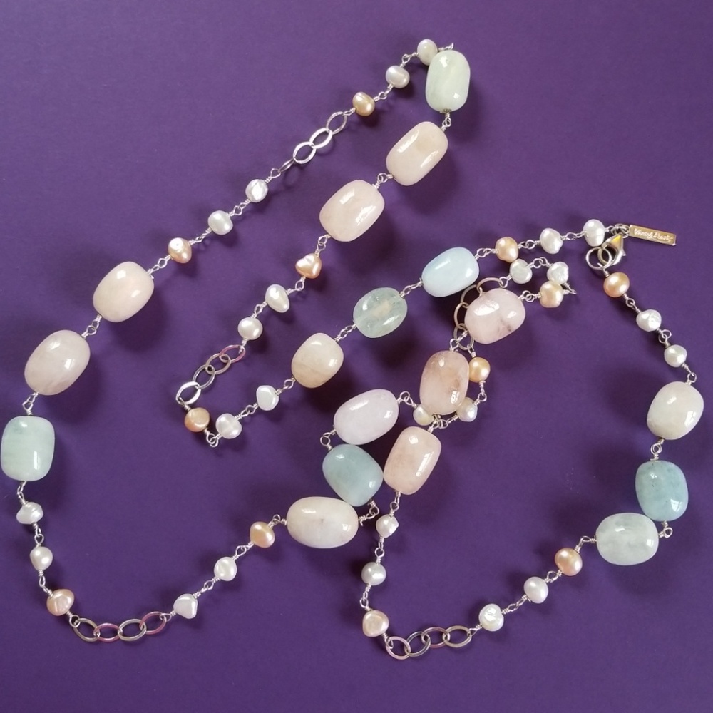 Vantel Pearls "Summer Sorbet" necklace